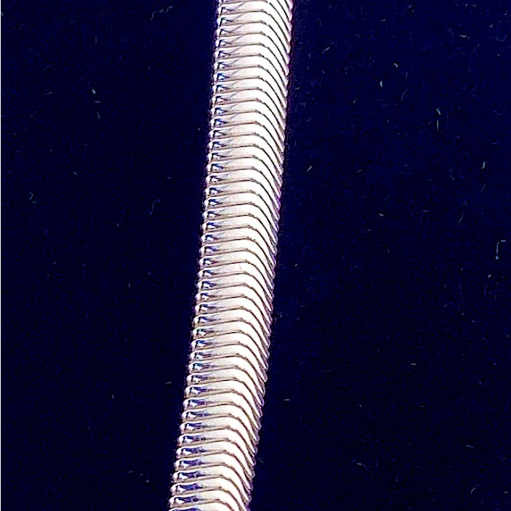 22” 925 Solid Sterling Silver Snake 8mm 20gram - image 8